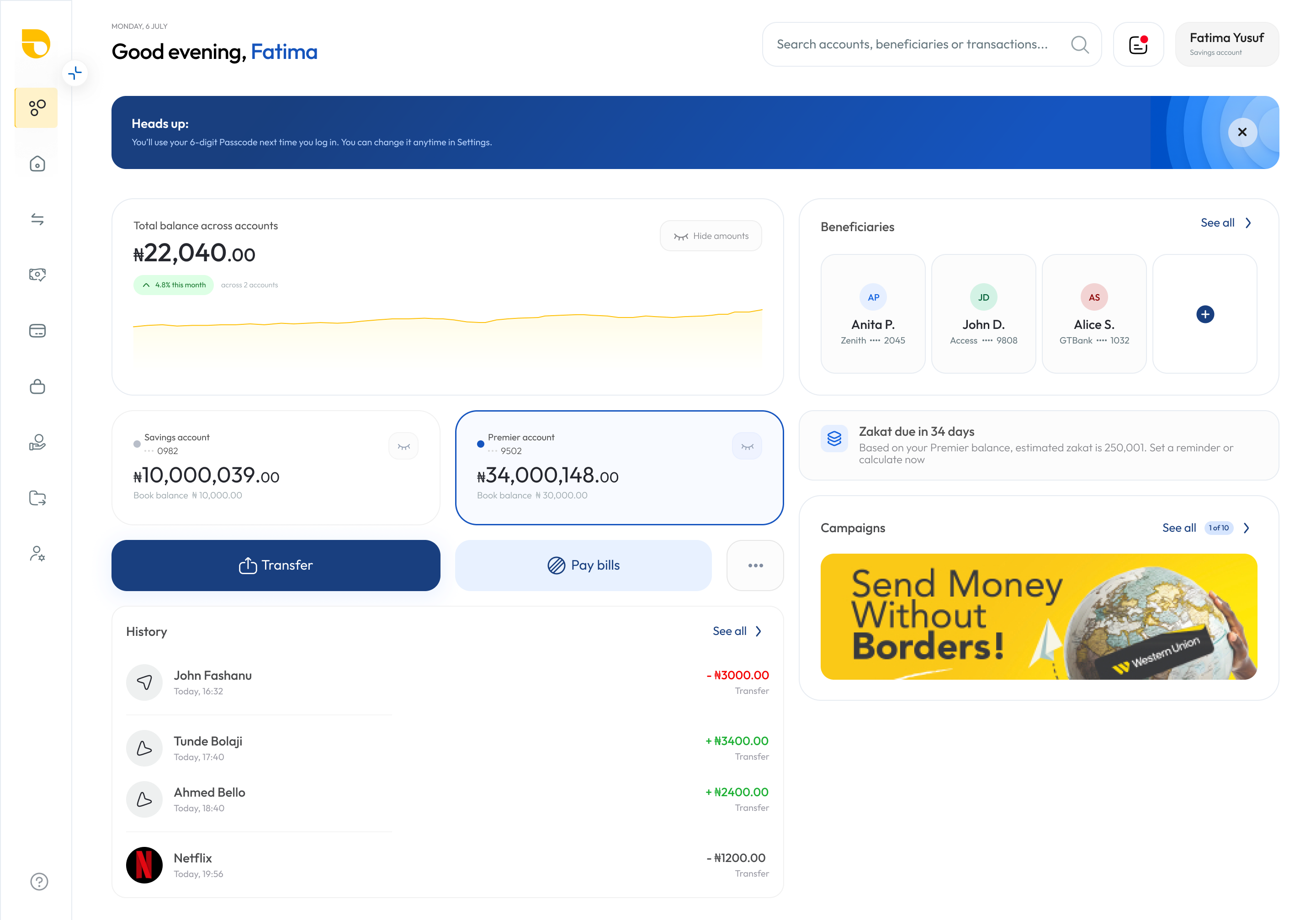 Jaiz Bank dashboard thumbnail